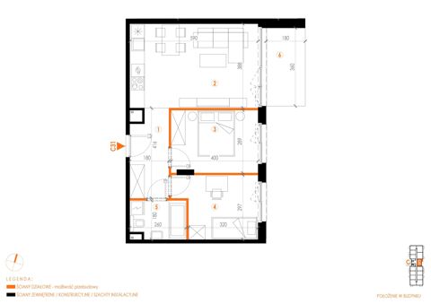 Plan 3 pok. 56m²