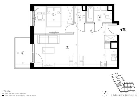 Plan 2 pok. 48m²