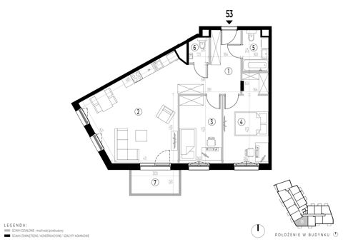 Plan 3 pok. 72m²