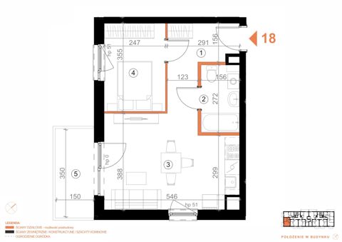 Plan 2 pok. 38m²