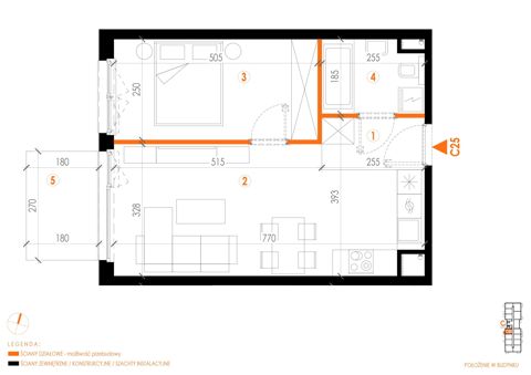 Plan 2 pok. 43m²