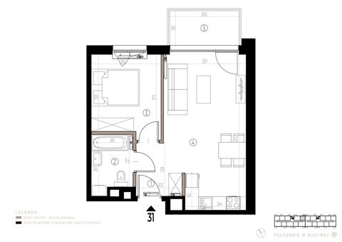 Plan 2 pok. 41m²