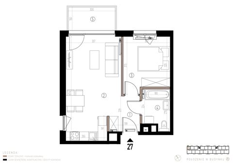 Plan 2 pok. 41m²