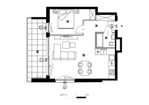 Plan 2 pok. 46m²
