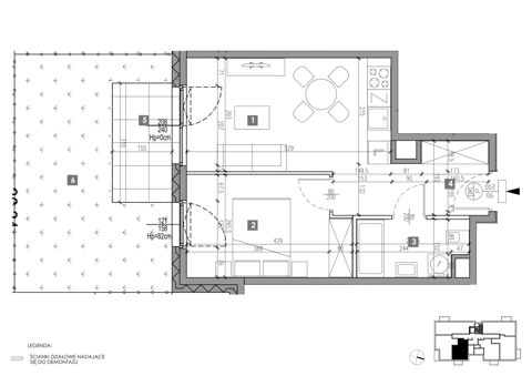 Plan 2 pok. 36m²