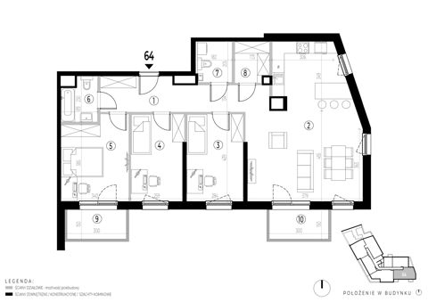 Plan 4 pok. 100m²