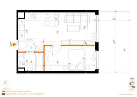 Plan 2 pok. 43m²