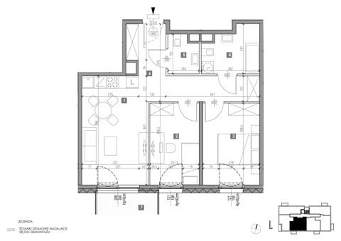 Plan 3 pok. 57m²