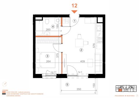 Plan 2 pok. 37m²