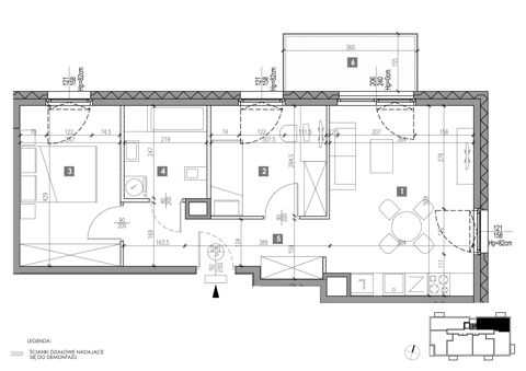 Plan 3 pok. 53m²